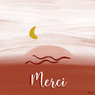 Merci au crépuscule avec fond doux et apaisant